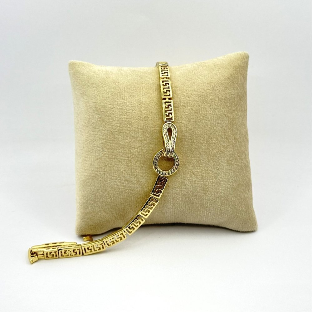 Bratara placata aur 18k dama