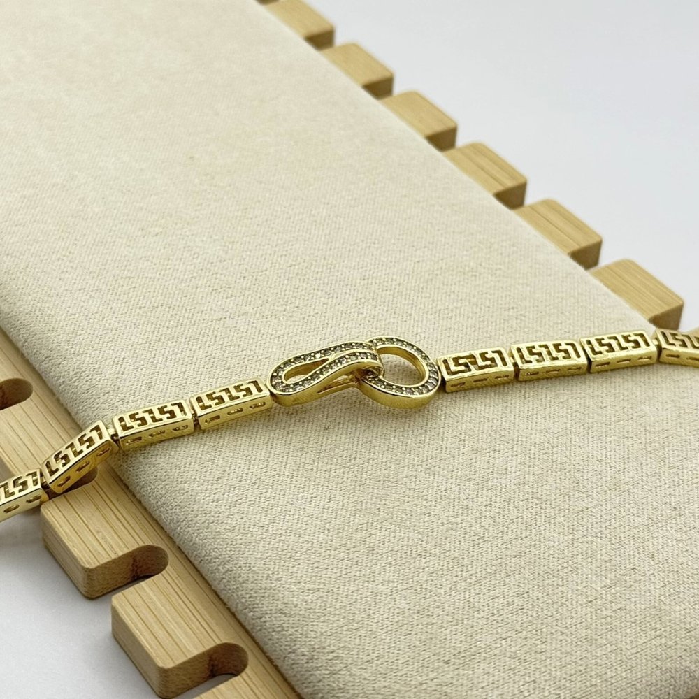 Bratara placata aur 18k dama