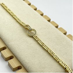 Bratara placata aur 18k dama