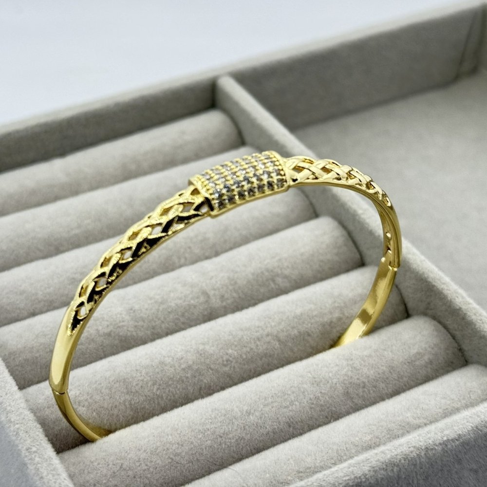 Bratara placata aur 18k eleganta Bratara placata aur 18k eleganta