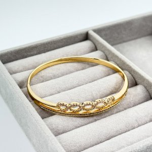 Bratara placata aur 18k feminina cristale Zirconia Bratara placata aur 18k feminina cristale Zirconia