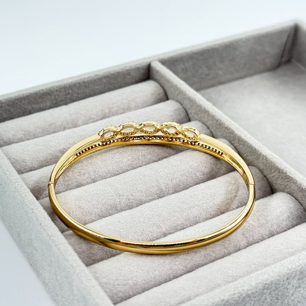 Bratara placata aur 18k feminina cristale Zirconia Bratara placata aur 18k feminina cristale Zirconia