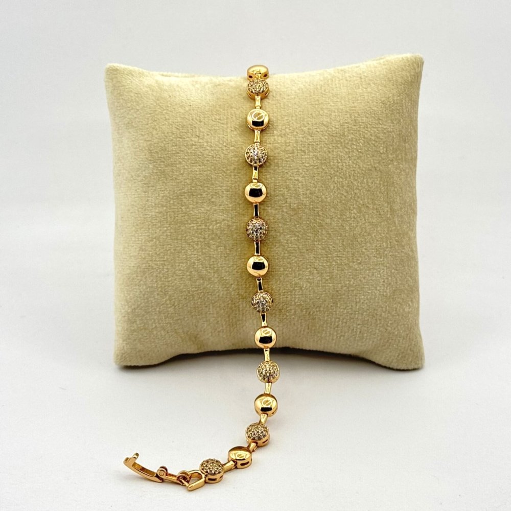 Bratara placata aur 18k fina