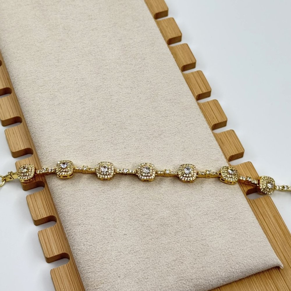 Bratara placata aur 18k fina