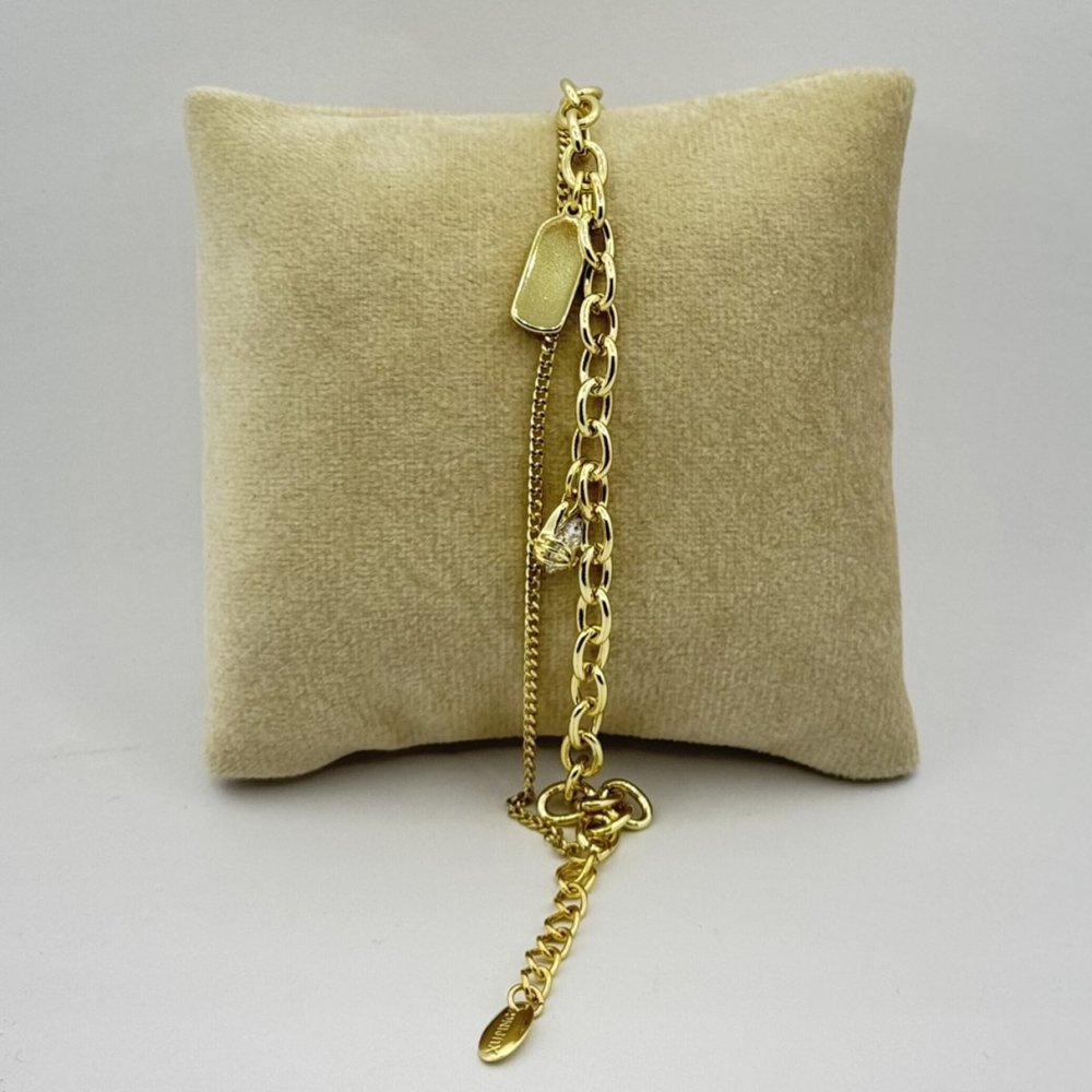 Bratara placata aur 18k galben