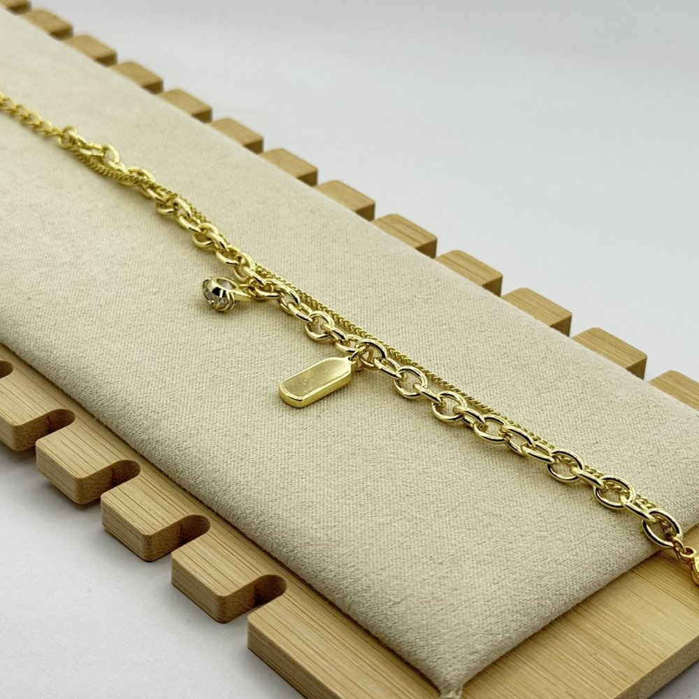 Bratara placata aur 18k galben