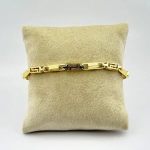 Bratara placata aur 18k galben unisex