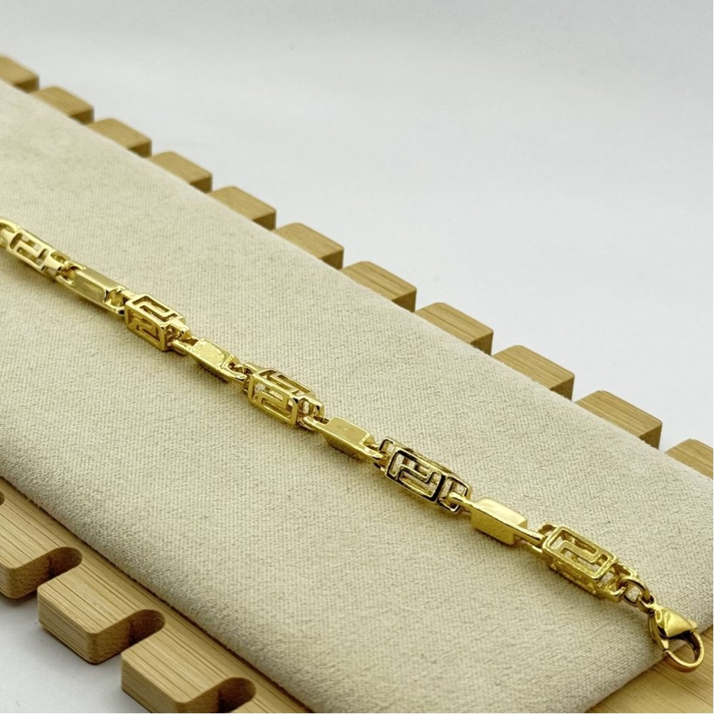 Bratara placata aur 18k galben unisex