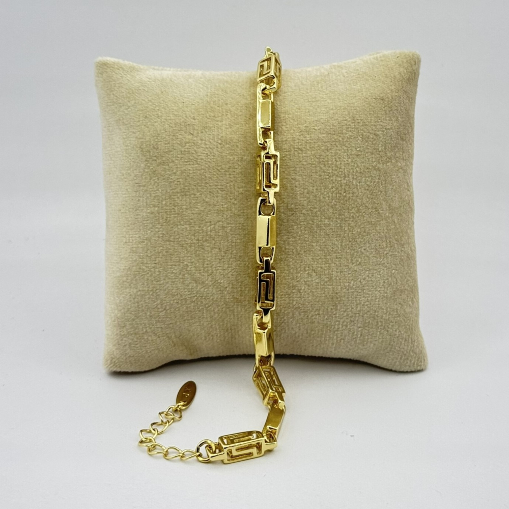 Bratara placata aur 18k galben unisex