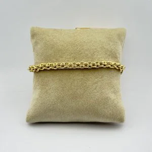 Bratara placata aur 18k galben unisex