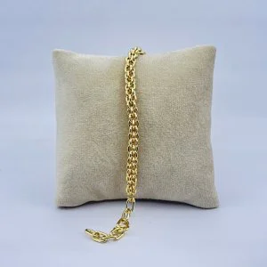Bratara placata aur 18k galben unisex