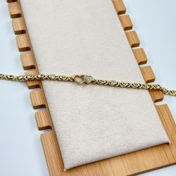 Bratara placata aur 18k inimioare Zirconia stilizate Bratara placata aur 18k inimioare Zirconia stilizate