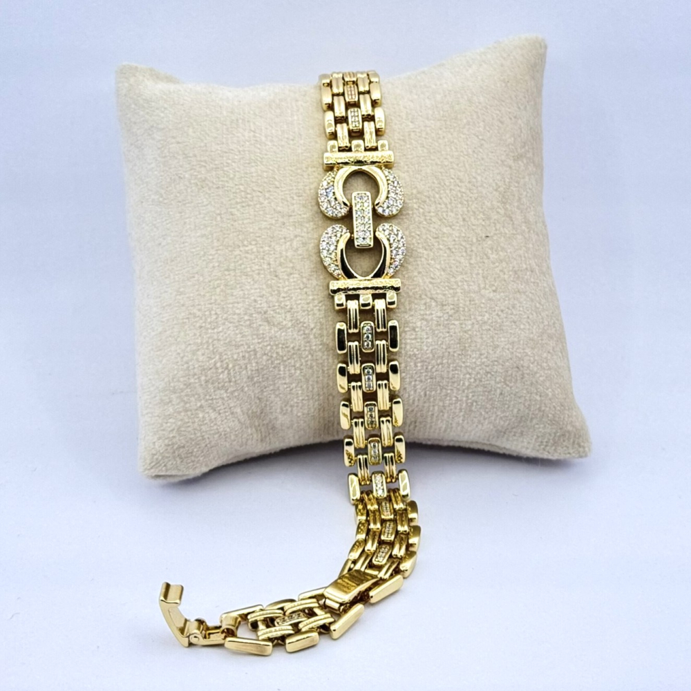 Bratara placata aur 18k lata