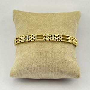Bratara placata aur 18k lata unisex