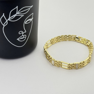 Bratara placata aur 18k lata unisex