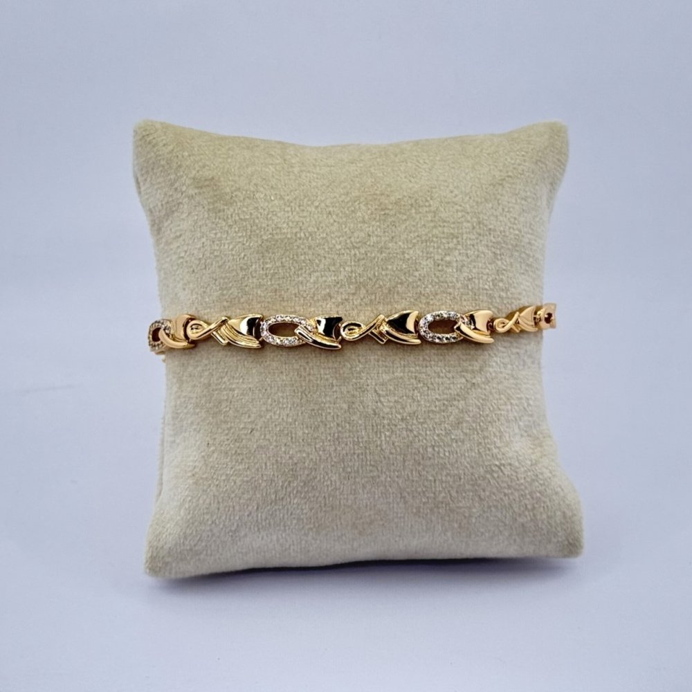 Bratara placata aur 18k moderna Bratara placata aur 18k moderna