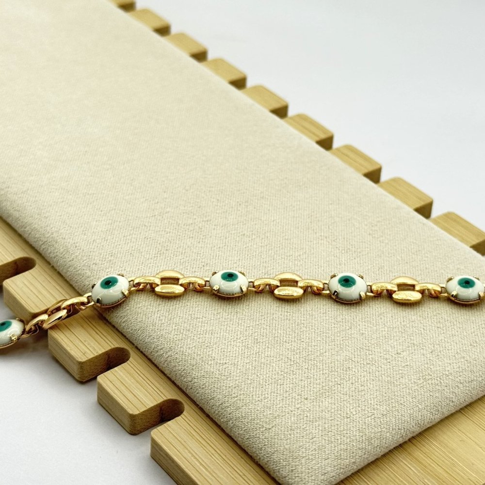 Bratara placata aur 18k Ochiul lui Horus