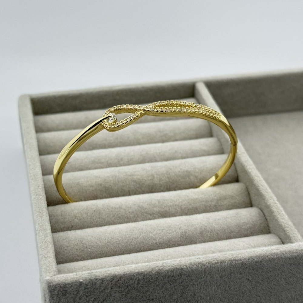 Bratara placata aur 18k rotunda