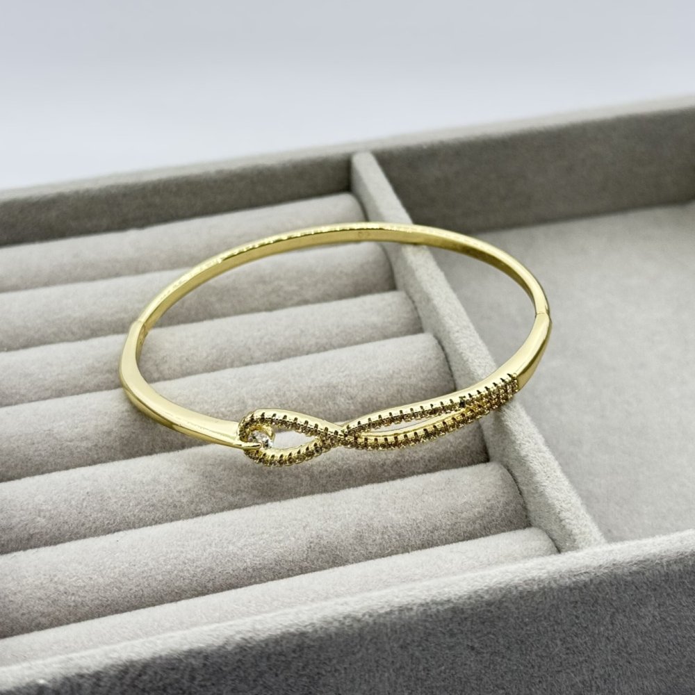 Bratara placata aur 18k rotunda