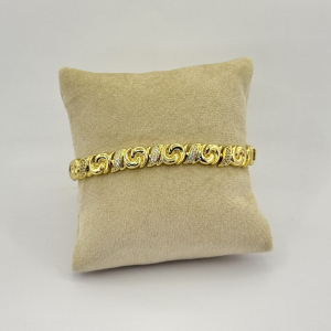 Bratara placata aur 18k statement
