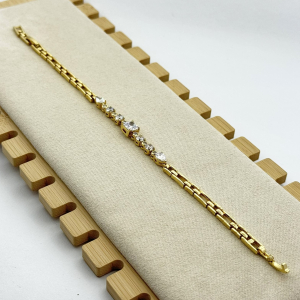 Bratara placata aur 18k stilizata