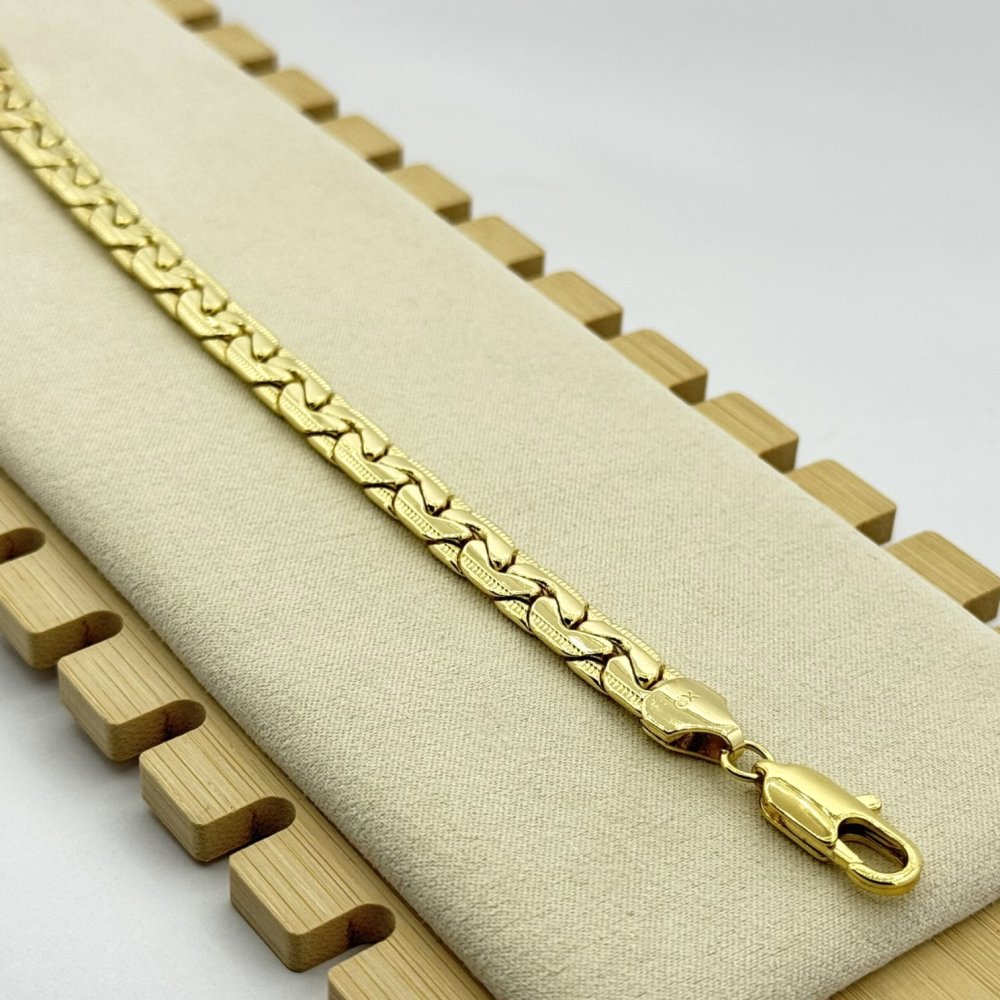 Bratara placata aur 18k unisex Bratara placata aur 18k unisex