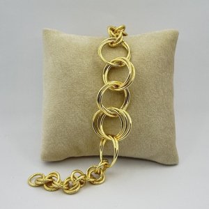 Bratara placata aur 18k zale mari
