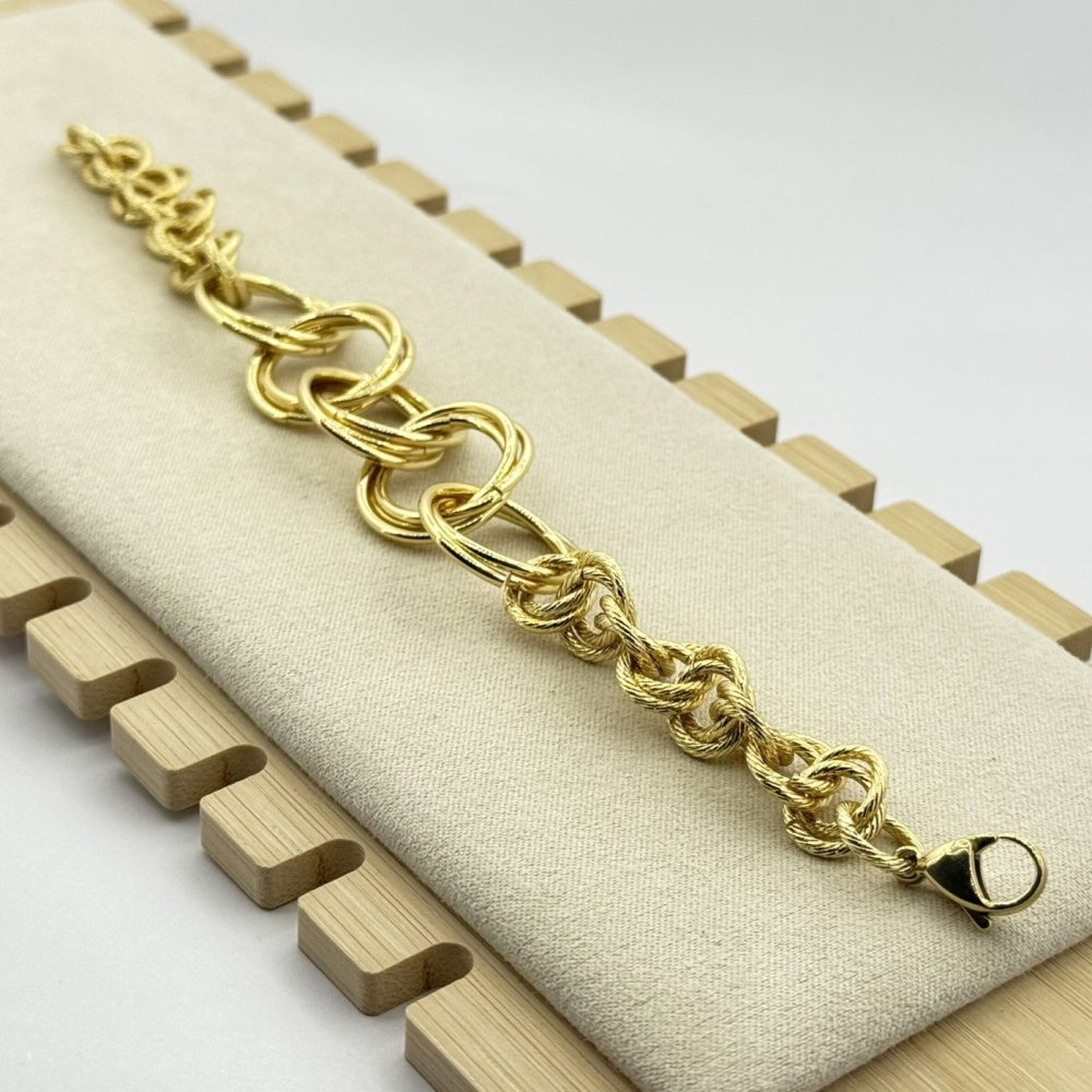 Bratara placata aur 18k zale mari