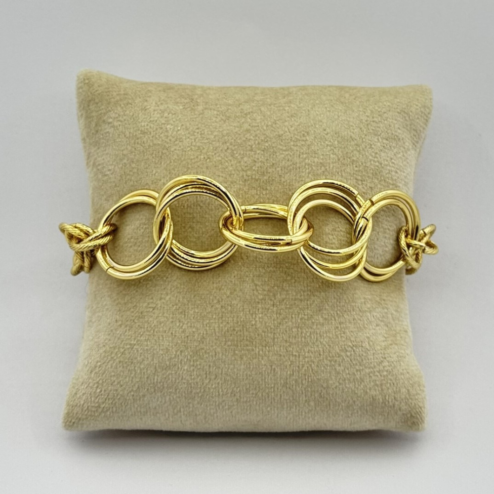 Bratara placata aur 18k zale mari
