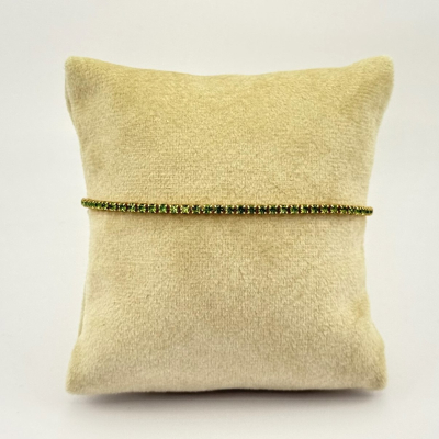 Bratara placata aur cristale verde deschis Bratara placata aur cristale verde deschis