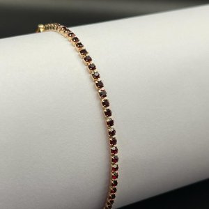 Bratara placata aur cristale Zirconia visinii Bratara placata aur cristale Zirconia visinii