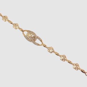 Bratara placata aur 18k design floral