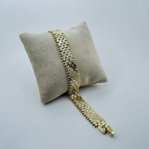 Bratara placata aur galben 18k