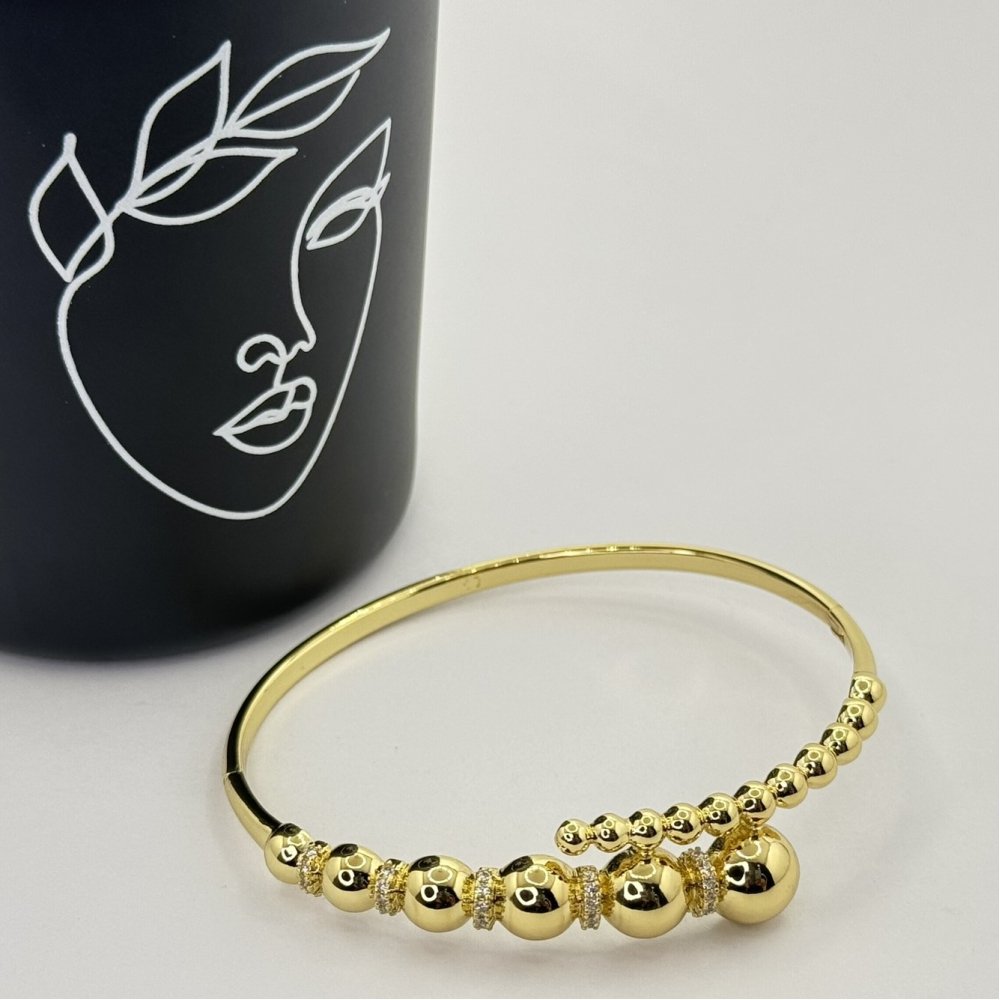 Bratara placata aur galben 18k Bratara placata aur galben 18k