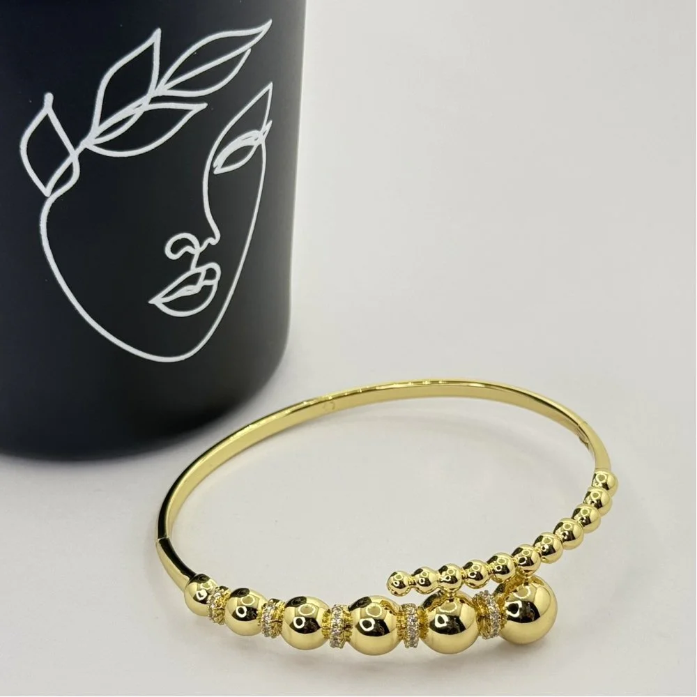 Bratara placata aur galben 18k Bratara placata aur galben 18k