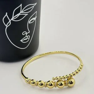 Bratara placata aur galben 18k Bratara placata aur galben 18k