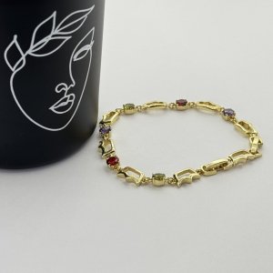 Bratara placata aur galben 18k