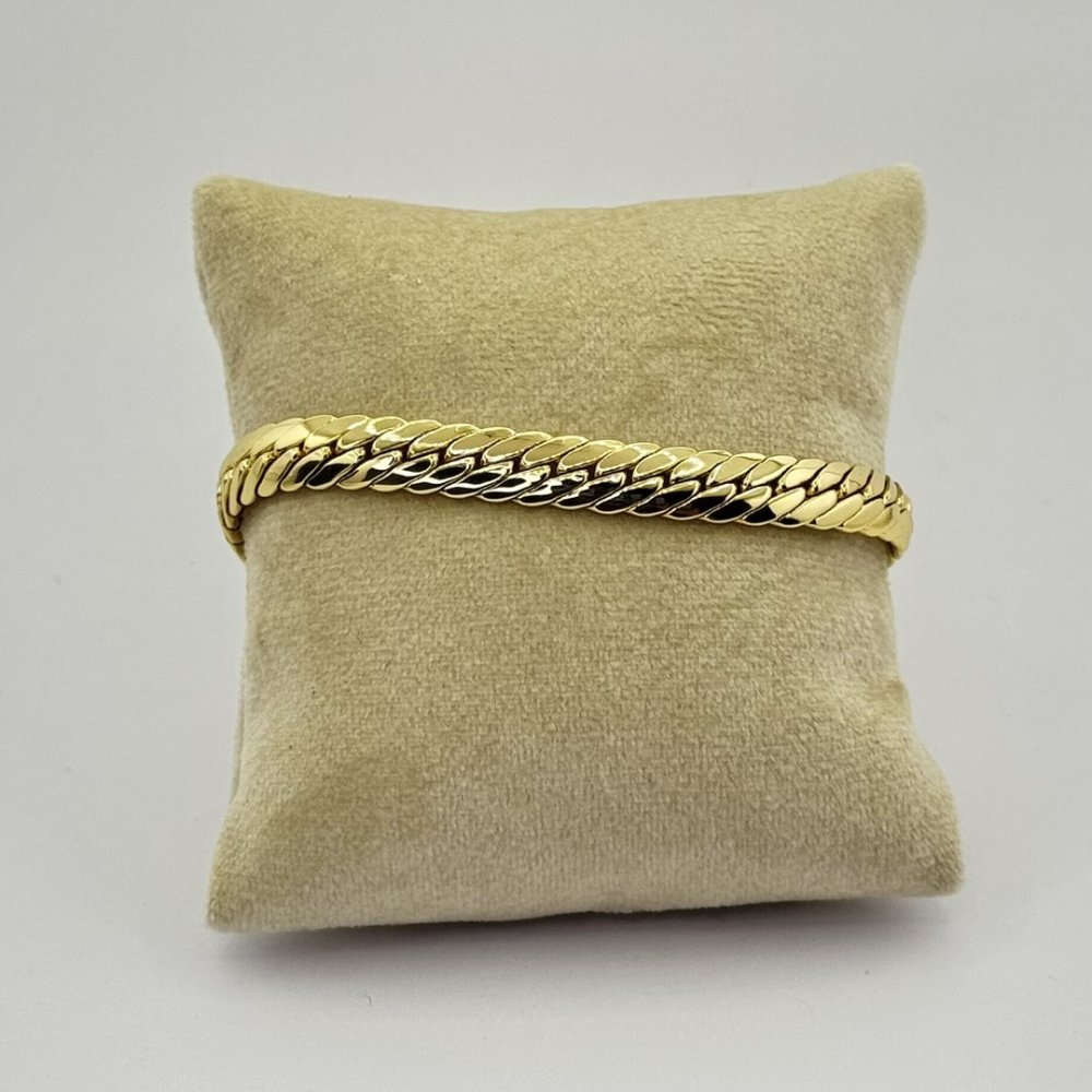 Bratara placata aur galben 18k 