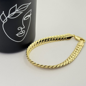 Bratara placata aur galben 18k 