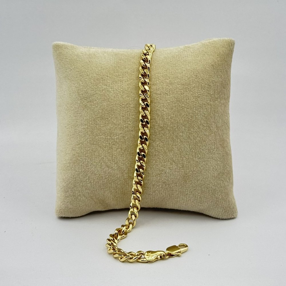Bratara placata aur galben 18k