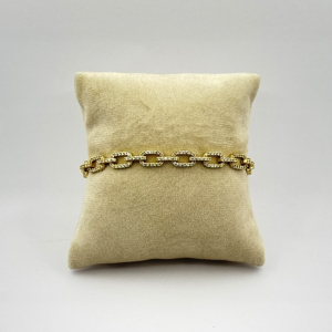 Bratara placata aur galben 18k