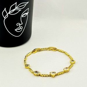 Bratara placata aur galben 18k
