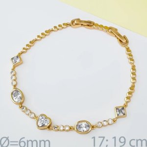 Bratara placata aur galben 18k