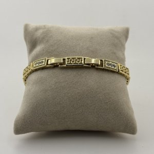 Bratara placata aur galben 18k