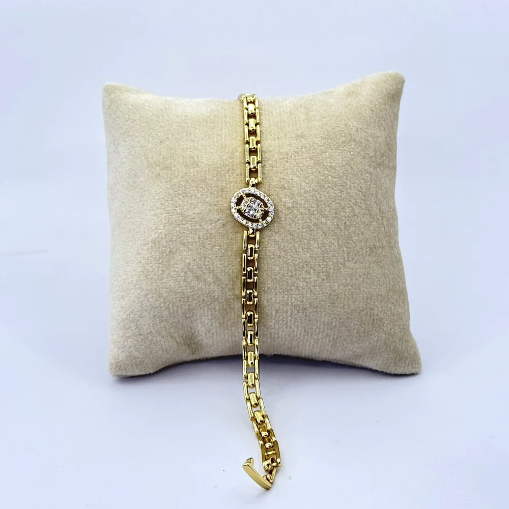 Bratara placata aur galben 18k Bratara placata aur galben 18k