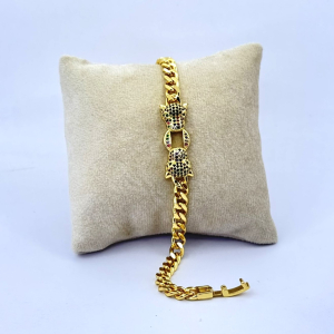 Bratara placata aur galben 18k