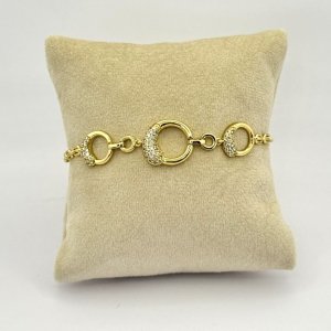 Bratara placata aur galben 18k
