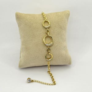 Bratara placata aur galben 18k