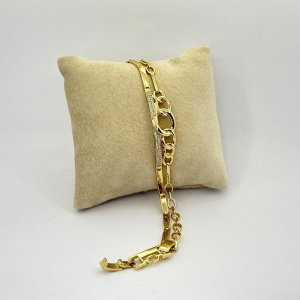 Bratara placata aur galben 18k