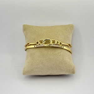 Bratara placata aur galben 18k